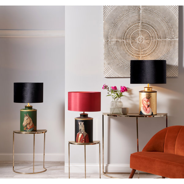 Happy Larry Camire 40Cm Green/Brown/Gold Table Lamp Base Wayfair.co.uk